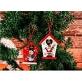 thumbnail image 1 of Xihbxyly Colgante Navideño de Madera con Diseños de Copos de Nieve y Muñecos de Nieve, Hecho a Mano con Madera Natural, Incluye Cinta Roja para Colgar, Perfecto para El Árbol de Navidad o La Decoraci, 1 of 3