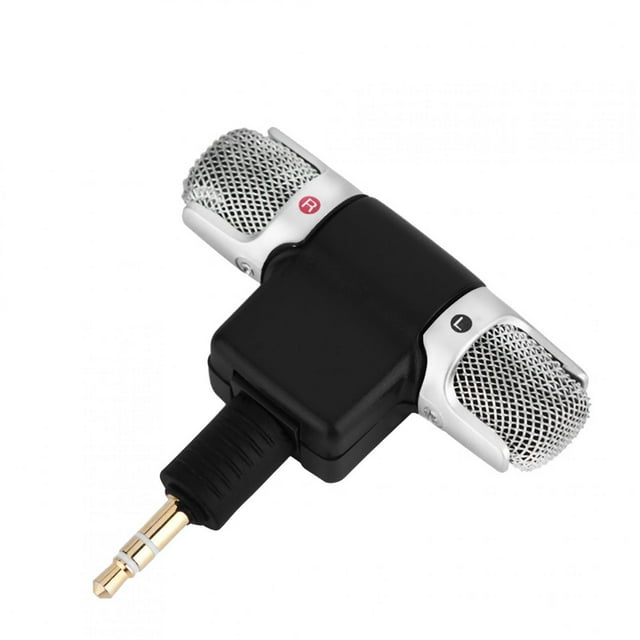 Micrófono Estéreo Mini, Enchufe Chapado En Oro, ángulo Ajustable Para PC, Portátiles Y Cámaras.