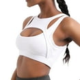 thumbnail image 4 of hotojiny Womens Sports Bras Large Bust High Support Yoga Workout Bras Push Up Full Coverage Racerback Running Bra, 4 of 7