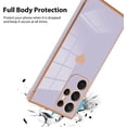 thumbnail image 3 of for Samsung Galaxy S23 Ultra 5G Case Heart Plating Electroplate Luxury Elegant Case Camera Protector Soft TPU Shockproof Protective Corner Back Cover Galaxy S23 Ultra 5G Case -Purple, 3 of 11