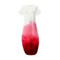 thumbnail image 4 of QUINDOS Summer Dresses for Women Casual Short Sleeve Crew Neck Sundress Sun Dresses Tie Dye Pockets Long Maxi Dresses for Women, 4 of 5