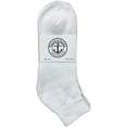 thumbnail image 2 of 60 Pairs Of SOCKS'NBULK Wholesale Kids Mid Ankle Socks, Cotton Bulk Sport Ankle Socks Size 6-8 (White), 2 of 4
