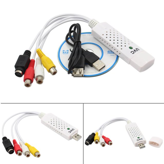 Convertidor Easycap Audio Video Adapter USB VHS a DVD Video Capture Win7/8