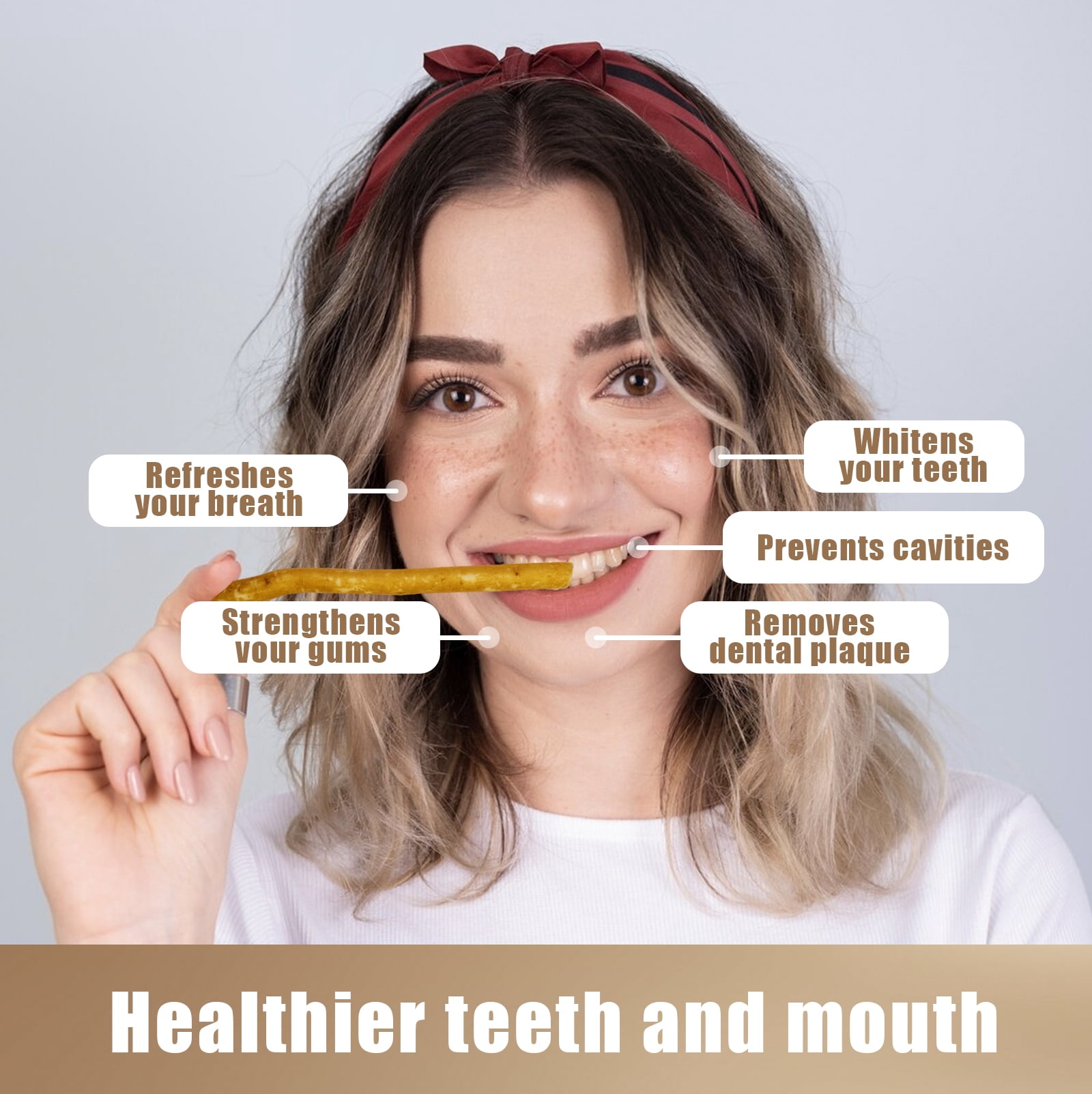 12 Pack Organic Miswak Toothbrushes | All-Natural Wooden Miswak Sticks for Teeth Whitening | Oral Care & Fresh Breath, Eco-Friendly | Clove Flavor