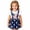 White, variant on Ulitacool Girl'S 4Th Of July Clothes Patriotic Outfit Sleeveless Shorts Independence Day Star Print Tees Dress With And Adjustable Straps Fashion Clothing 12-24 Months White