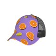 thumbnail image 6 of Lsque Yellow Lemon And Orange Printed Trucker Hat - Baseball Cap for Men Women - Breathable Mesh Side, Adjustable Fit - for Casual Wear, 6 of 7