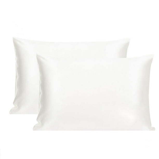 Silk Pillowcase Both Side Silk For Hair And Skin Natural Undyed White  Standard 