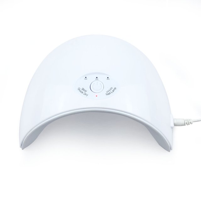 Nail Dryer LED Lamp Light for UV LED Gel Polish, No Harm Quick Dry Manicure/Pedicure Machine, Color Elegant Blanco