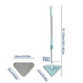 thumbnail image 4 of Danhjin Mop 9.8 Inches Mop Household Scraping Wall Ceiling Ceiling Glass Cleaning Mop, Multifunctional Triangle Mop Mop and Bucket Set, 4 of 9
