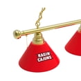 thumbnail image 2 of University of Louisiana at Lafayette 3 Shade Billiard Light with Brass Fixture, 2 of 5