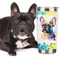 thumbnail image 2 of French bulldog Gift for Women/Men,French bulldog Insulated Tumbler Stainless Steel 20 oz (French bulldog), 2 of 5