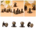 thumbnail image 3 of Domqga 20pcs Round Head Solid Copper Nail Rivet Button DIY Leather Accessories(8*6mm bronze), Rivets, Nail Rivet Button, 3 of 6