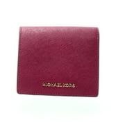Michael Kors NEW Red Saffiano Jet Set Travel Carryall Card Holder Wallet