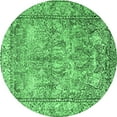 thumbnail image 1 of Ahgly Company Indoor Round Persian Emerald Green Traditional Area Rugs, 6' Round, 1 of 4