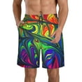 thumbnail image 1 of Fotbe Pride Rainbow Trajes de Baño Estampados para Hombre, Shorts de Verano de Secado Rápido, Ropa de Playa, Bañadores-Large, 1 of 6