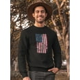 thumbnail image 2 of A Damaged American Flag Sweatshirt Men -GoatDeals Designs, Male Small, 2 of 4