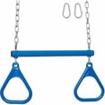 thumbnail image 3 of Swing Set Stuff Inc. Trapeze Bar with Rings and Uncoated Chain (Red), 3 of 5
