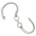 thumbnail image 1 of White Sterling Silver bracelet Fancy 7.5 in 3.5 mm, 1 of 2