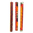 thumbnail image 1 of Set of Three Boxed Tall Hand-Painted Candles Indaeuko Design Nobunto, 1 of 2