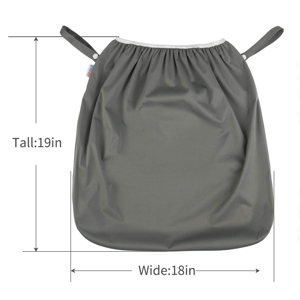 BABY Reusable Diaper Pail Liner for Cloth Diaper,Rubbish Bag,Laundry,Kitchen Garbage Cans (Black Grey, Small Size：5 Gallon) LLS-B2629