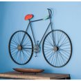 thumbnail image 2 of DecMode Black Metal Bike Wall Decor with Seat and Handles, 2 of 14