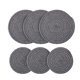 thumbnail image 1 of Posavasos Tejidos Clásicos De 6 Piezas para Mesa De Café, Juego De Posavasos Absorbentes De Agua, Posavasos De Tela Trenzada Hechos A Mano, (Color Gris, Paquete De 6 Unidades), 1 of 5