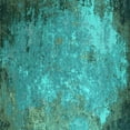 thumbnail image 1 of Ahgly Company Machine Washable Indoor Square Oriental Turquoise Blue Industrial Area Rugs, 6' Square, 1 of 4