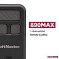 thumbnail image 2 of Liftmaster/Chamberlain/Sentex 890Max Transmisor Remoto para Abridor de Puertas de Garaje con Llavero de 3 Botones, 2 of 5
