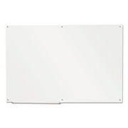 Universal Office Products Frameless Glass Marker Board, 72" X 48", White