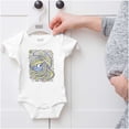 thumbnail image 5 of Smurfette Cartoon Floral Paisley Bodysuit Jumper Girls Infant Baby Brisco Brands NB, 5 of 6