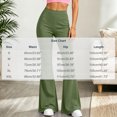 thumbnail image 3 of Ovbmpzd Women’s Yoga Pants Petite Tummy Control Flare Army Green Leggings Casual Long Mid Waist Leggings,XL, 3 of 6