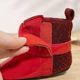 thumbnail image 6 of Eltusu Baby Girls Boots, PU Soft Bottom No Slip Thermal Winter Shoes Red Size 0-18 Months, 6 of 7