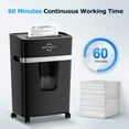 thumbnail image 5 of BONSEN S3116 Paper Shredder 16-Sheet Cross Cut Paper Shredder Heavy Duty Shredders with 5.2 Gal Pullout Bin for Home Office Use, Black, 5 of 12