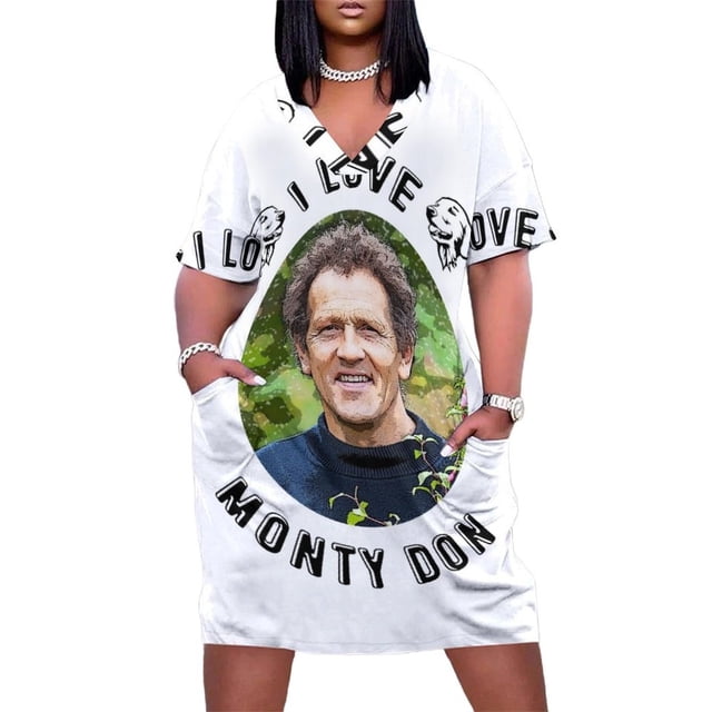 Vestido I Love Monty Don-holgado con cremallera para mujer, vestidos de cumpleaños para mujer, vestidos de fiesta para mujer, vestidos de verano