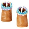 My Life As Brown Knit Topped Booties for 18” Dolls, 2 Pieces