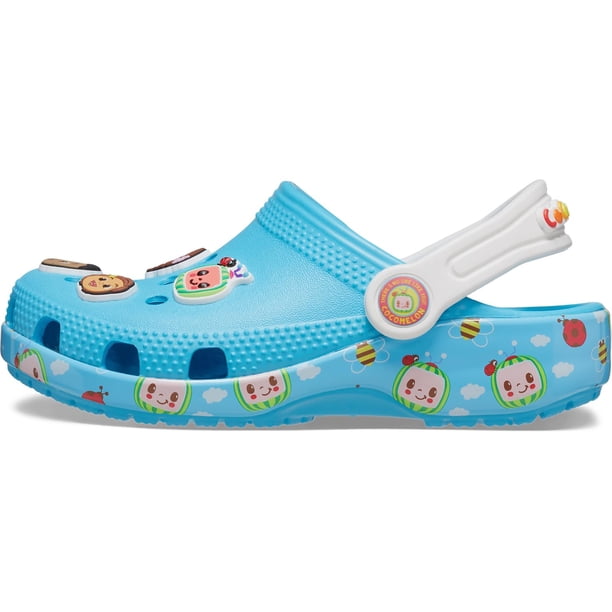 Zapatos Crocs CoComelon Zueco Clásico para Niños Azul Eléctrico Talla 9