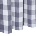 thumbnail image 6 of Haperlare Gray Buffalo Plaid Valance Kitchen Heavyweight Buffalo Check Gingham Valance Curtains Bathroom Window Curtains, 52x15 inches, 6 of 7