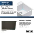 thumbnail image 3 of Karran Usa QT-825-WH Quartz Top Mount Sinks 15-3/4" Drop In Single Basin Quartz Composite, 3 of 6