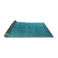 thumbnail image 2 of Ahgly Company Indoor Round Oriental Light Blue Industrial Area Rugs, 8' Round, 2 of 4