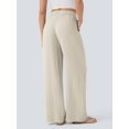 thumbnail image 5 of Women'S High Waist Drawstring Wide Leg Linen Blend Casual Pants with Pockets Color L, 5 of 8