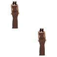 thumbnail image 1 of Vestido Largo ajustado Minnieouse de Tirantes finos Sin mangas multicolor, 1 of 6