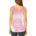 thumbnail image 2 of Ombre Hawaii Red Hibiscus Flowers Juniors Flowy Side Slit Tank Top Multi 2XL, 2 of 2