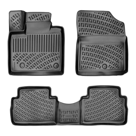 All Weather Floor Mats Compatible with Hyundai Santa Fe Hybrid 2021-2023