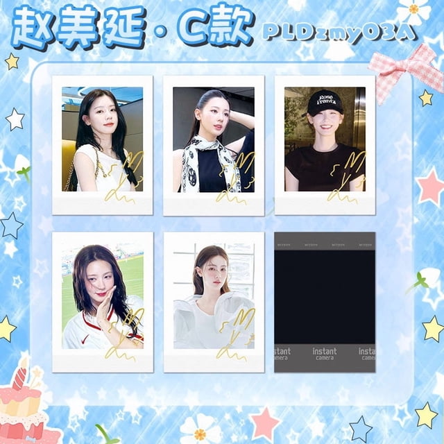 Mini tarjetas de famosos del mundo del entretenimiento coreano: Choi Soo-bin, Seo Min-ho, Jisoo, Jennie, Cortis. Colección de polaroids firmadas.