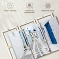 thumbnail image 6 of Elephant Stock Mykonos Street Wall Art - Horizontal Multi Panel Canvas - Living Room Wall Decor - City Multi Panel - Blue And Gray Decor - 57" x 36", 6 of 8