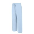 thumbnail image 5 of TRUBKH Gauze Pants for Women Casual Summer Women's Pants Trousers Pants for Women Flowy Pants for Women Jogging Pants for Women Wide Leg Pants Work Pants Women Light Blue XL, 5 of 9