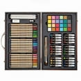 Kingart Studio, Mixed Media Art Set, Wood Case, 80 Unique Pieces, for