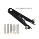 thumbnail image 2 of Watch Repair Tool Raw Ear Pliers 6825 Raw Ear Disassembly Tool Replaceable Batch Head V-shaped Mouth Belt Remover silver, 2 of 4