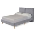 thumbnail image 4 of Cama Matrimonial Makora Zenvia Gris Claro Tapizada en Tela Tipo Velvet (No Incluye Colchón), 4 of 8
