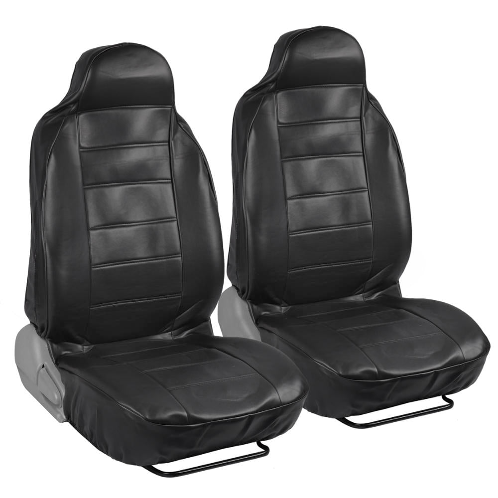 Motor Trend HighBack Faux Leather Car Seat Covers for Front Seats